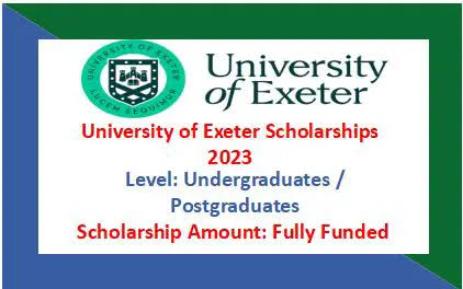 University of Exeter Undergraduate Scholarship (2025).