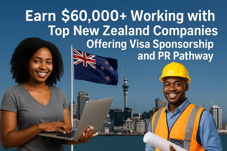 Earn $60,000+ Working with Top New Zealand Companies Offering Visa Sponsorship and PR Pathway